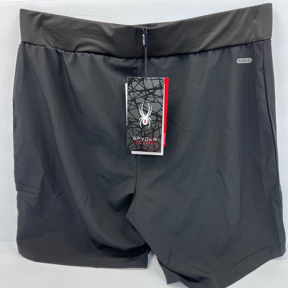 SPYDER MEN'S ACTIVE WEAR,BLACK,L,2 POCKETS W/RED ZIPPER,3D LOGO DIFFERENT SHADES - Picture 6 of 14